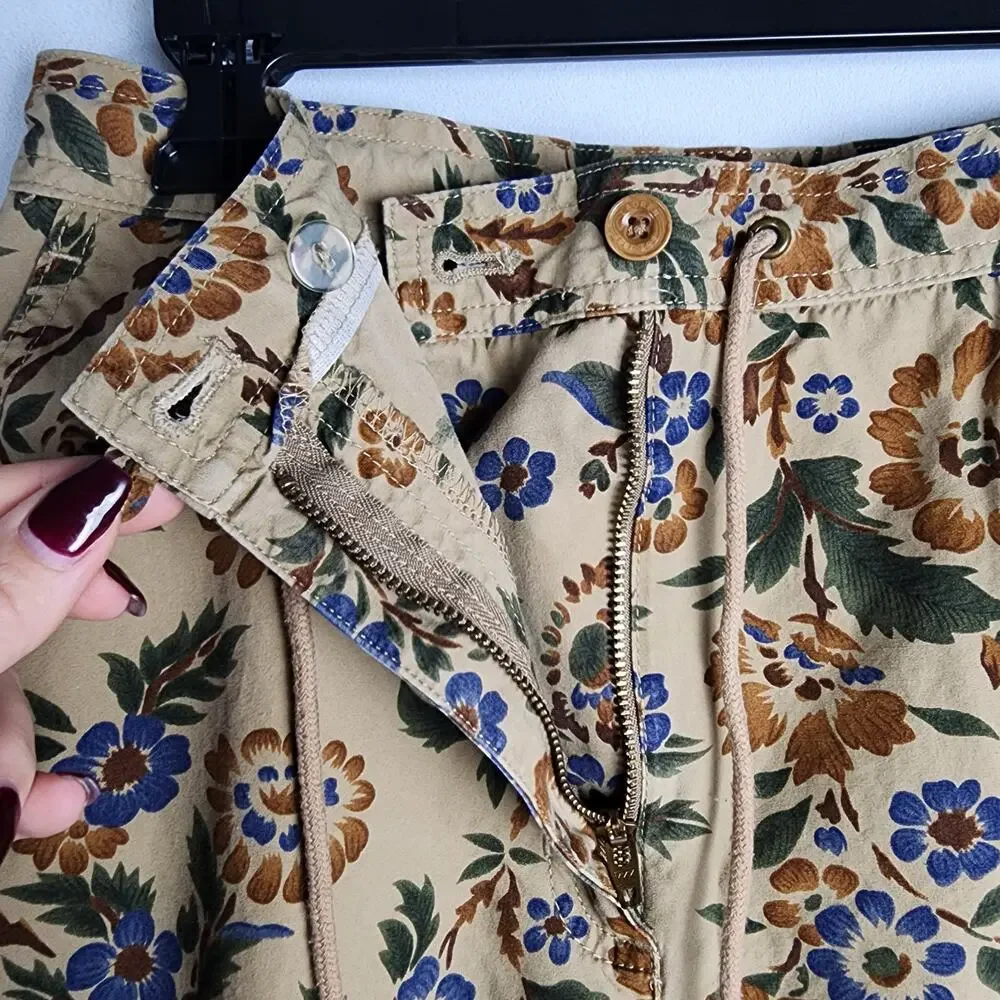 Vintage Lauren Ralph Lauren Floral Print Cropped Capri Pants | Women's 8